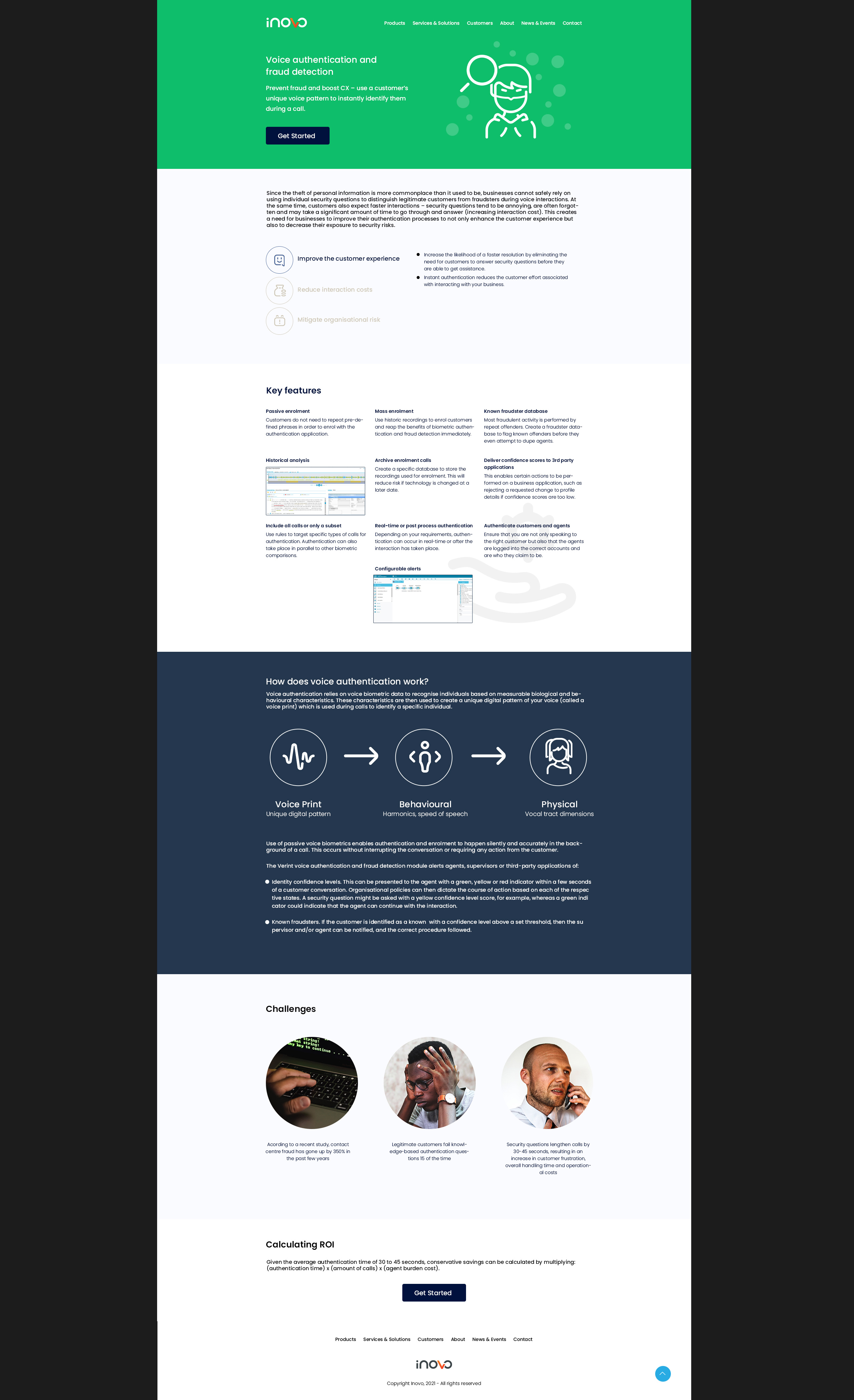 iNOVO 2021 — Voice authentication